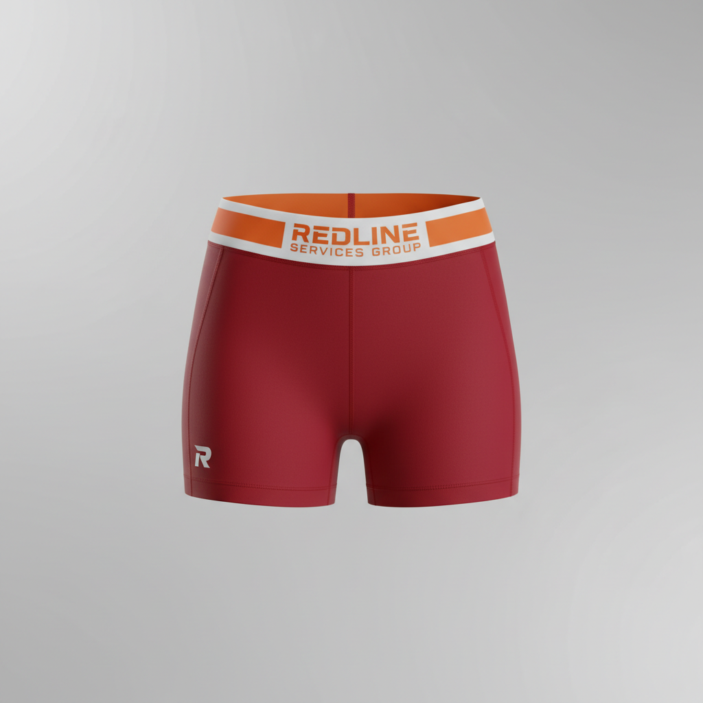 Redline Women's Athletic Shorts (R Logo) 3