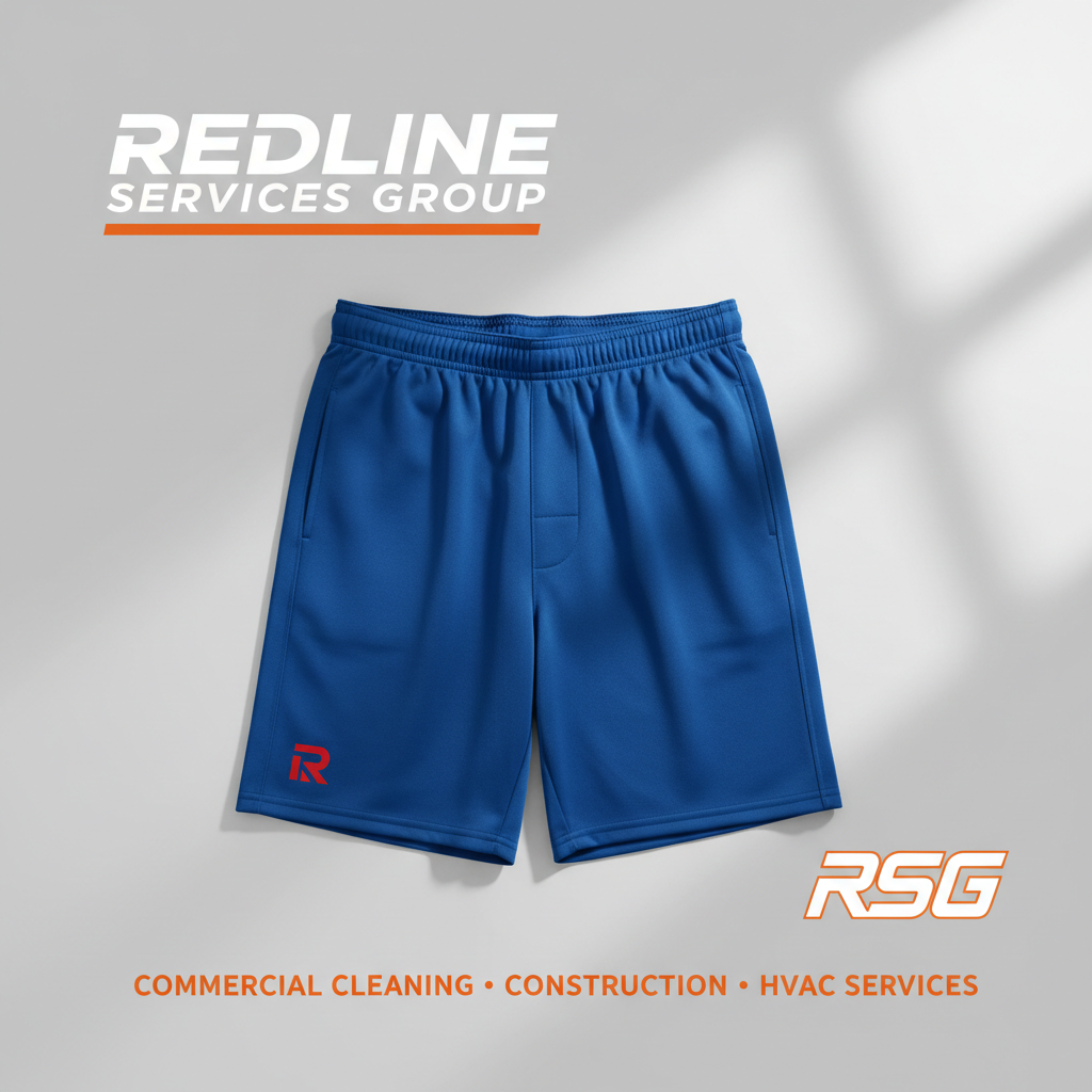 Redline Men's Athletic Shorts (R Logo) 5