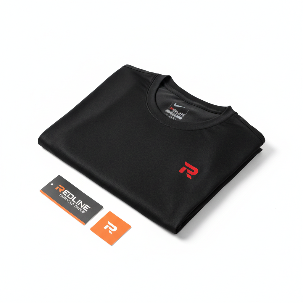 Redline Dry-Fit Running Tee — Men's (R Logo)