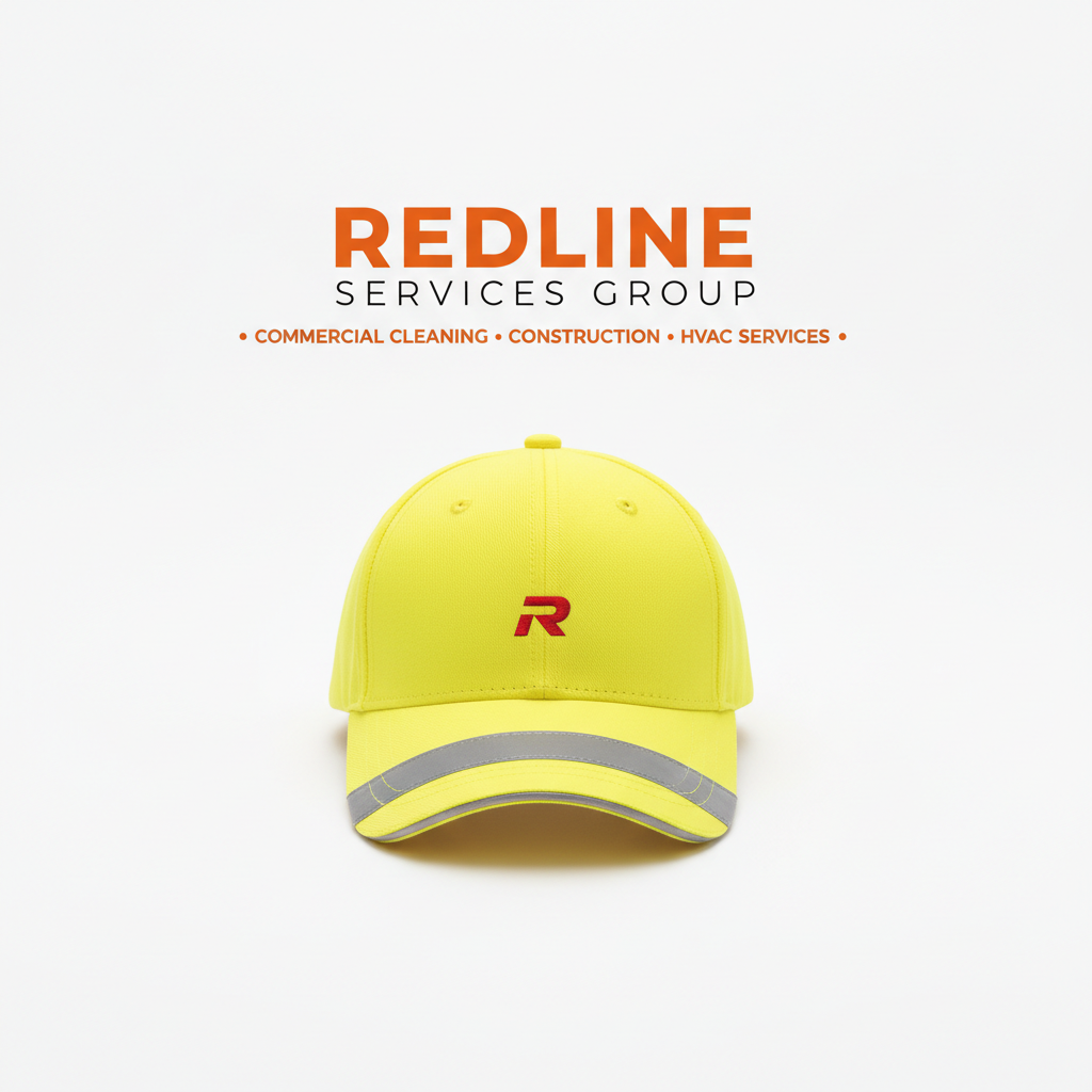 Redline Safety Hi-Vis Cap — Yellow (R Logo)