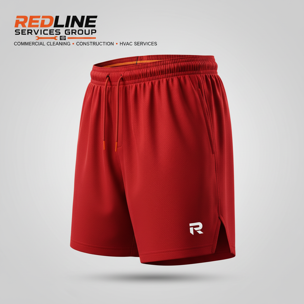 Redline Men's Athletic Shorts (R Logo) 3