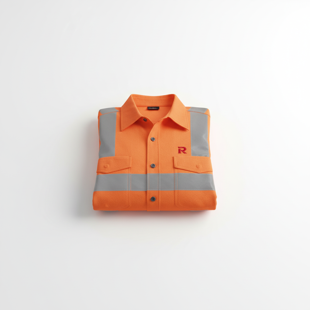 Redline Hi-Vis Safety Long Sleeve — Orange (Reflective)