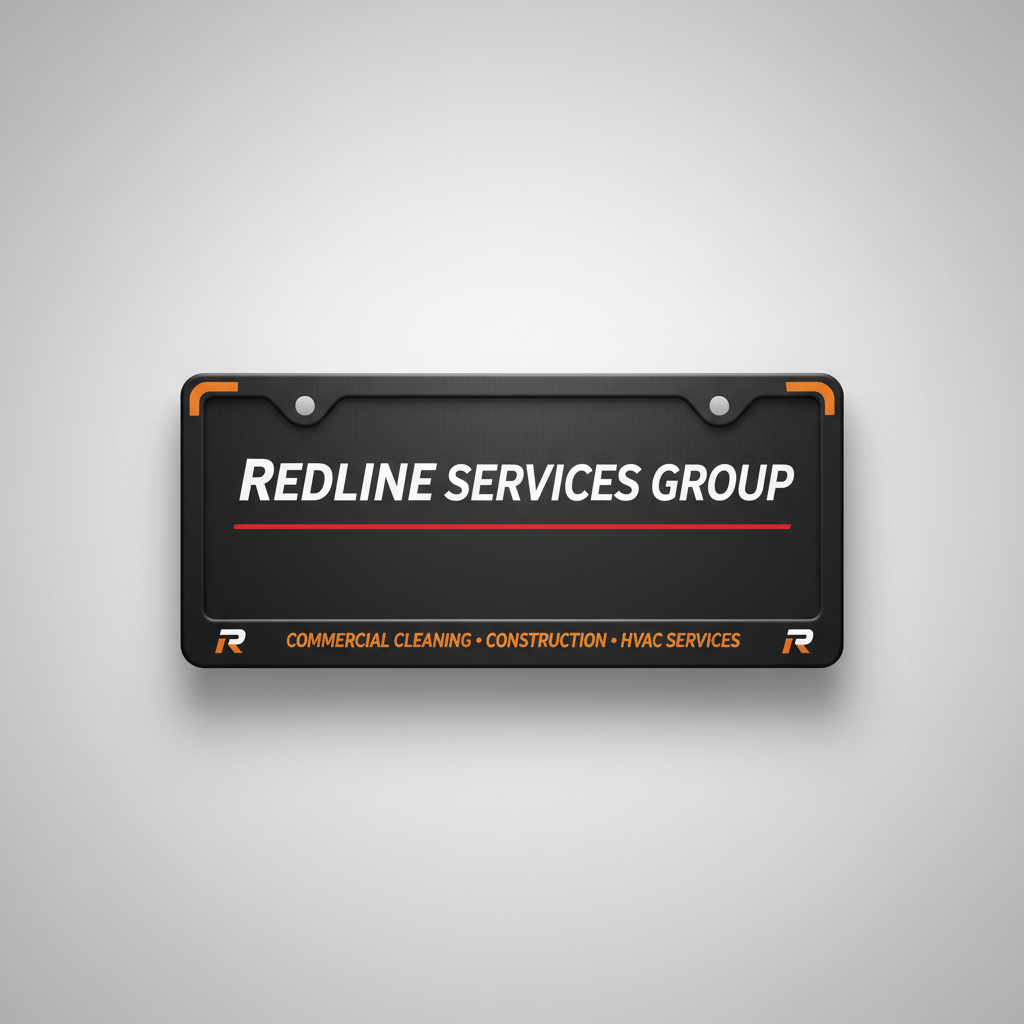 Redline License Plate Frame