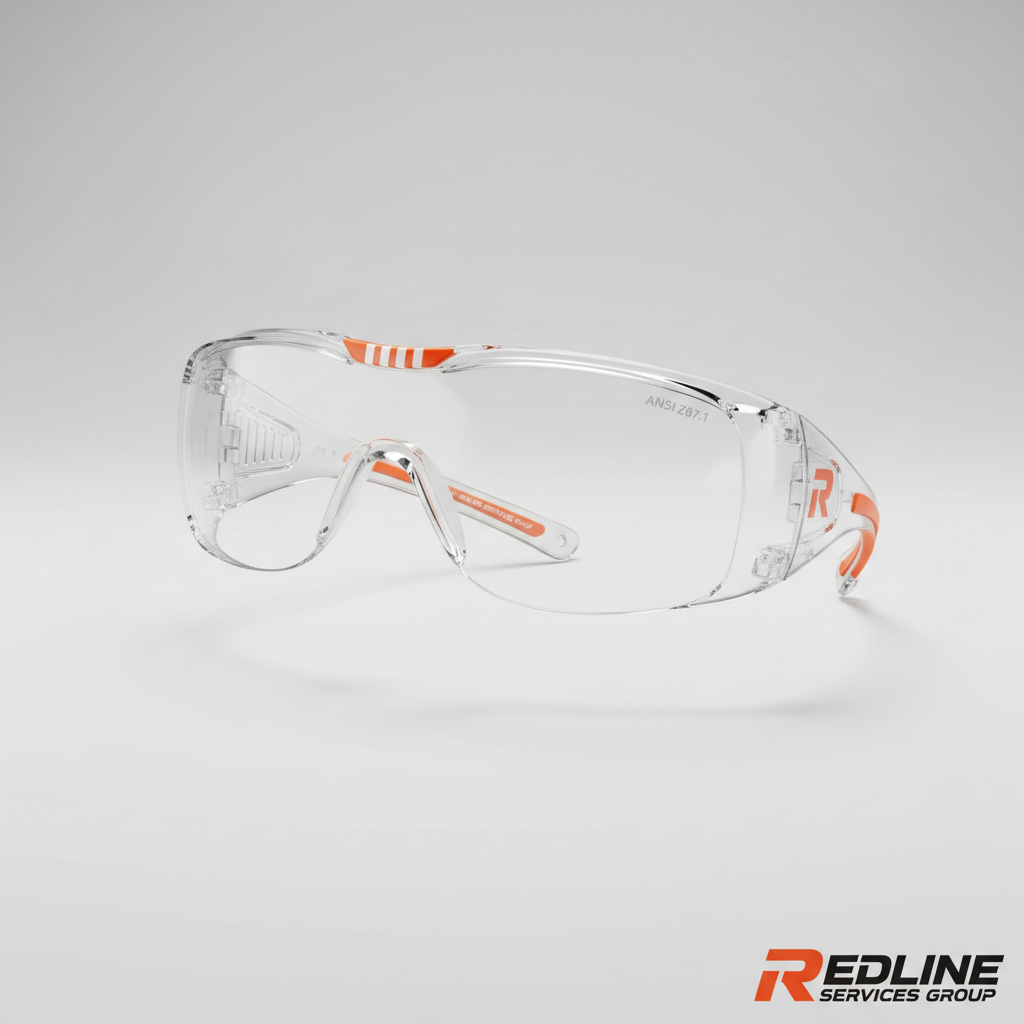 Redline Safety Glasses (R Logo)