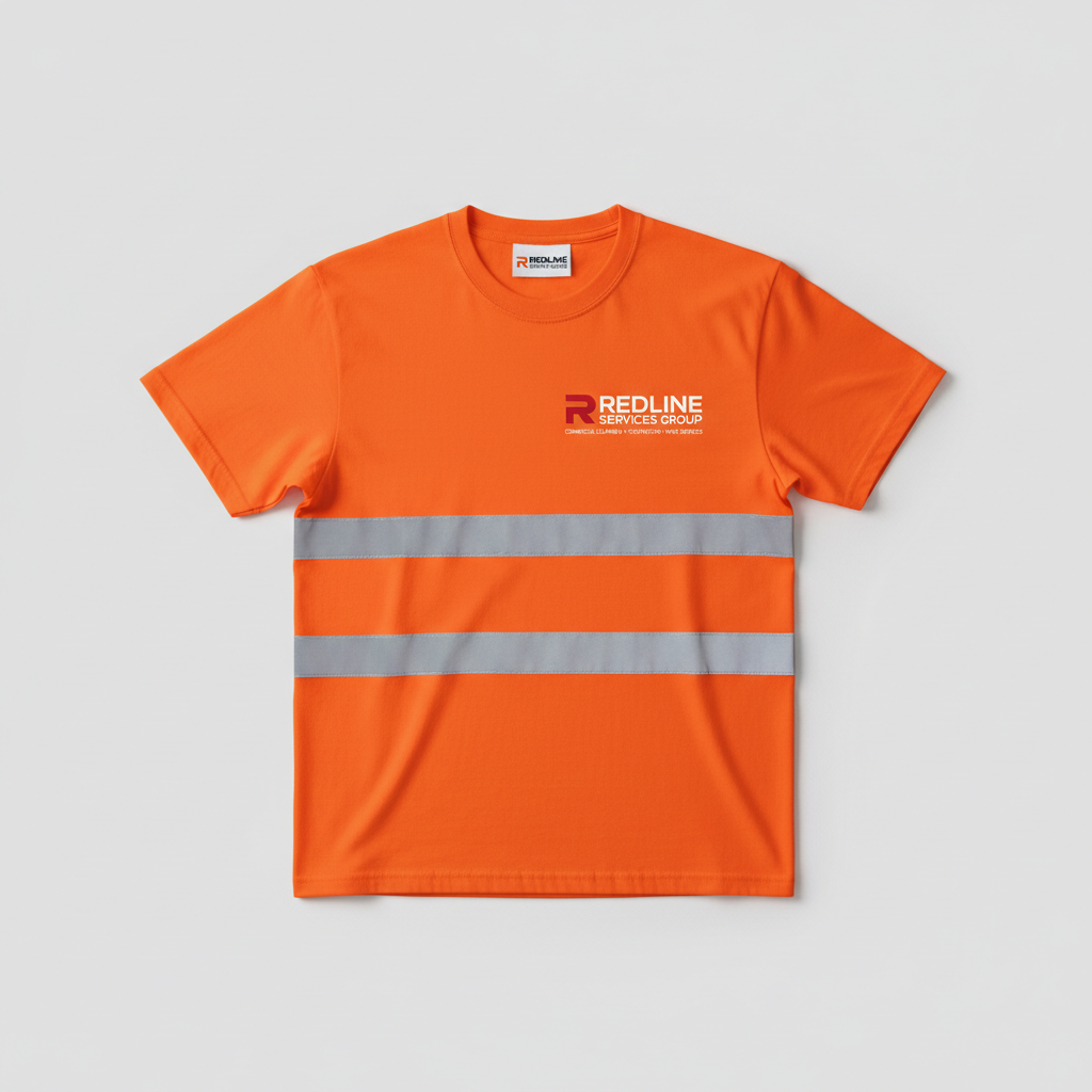 Redline Hi-Vis Safety T-Shirt (R Logo) 2