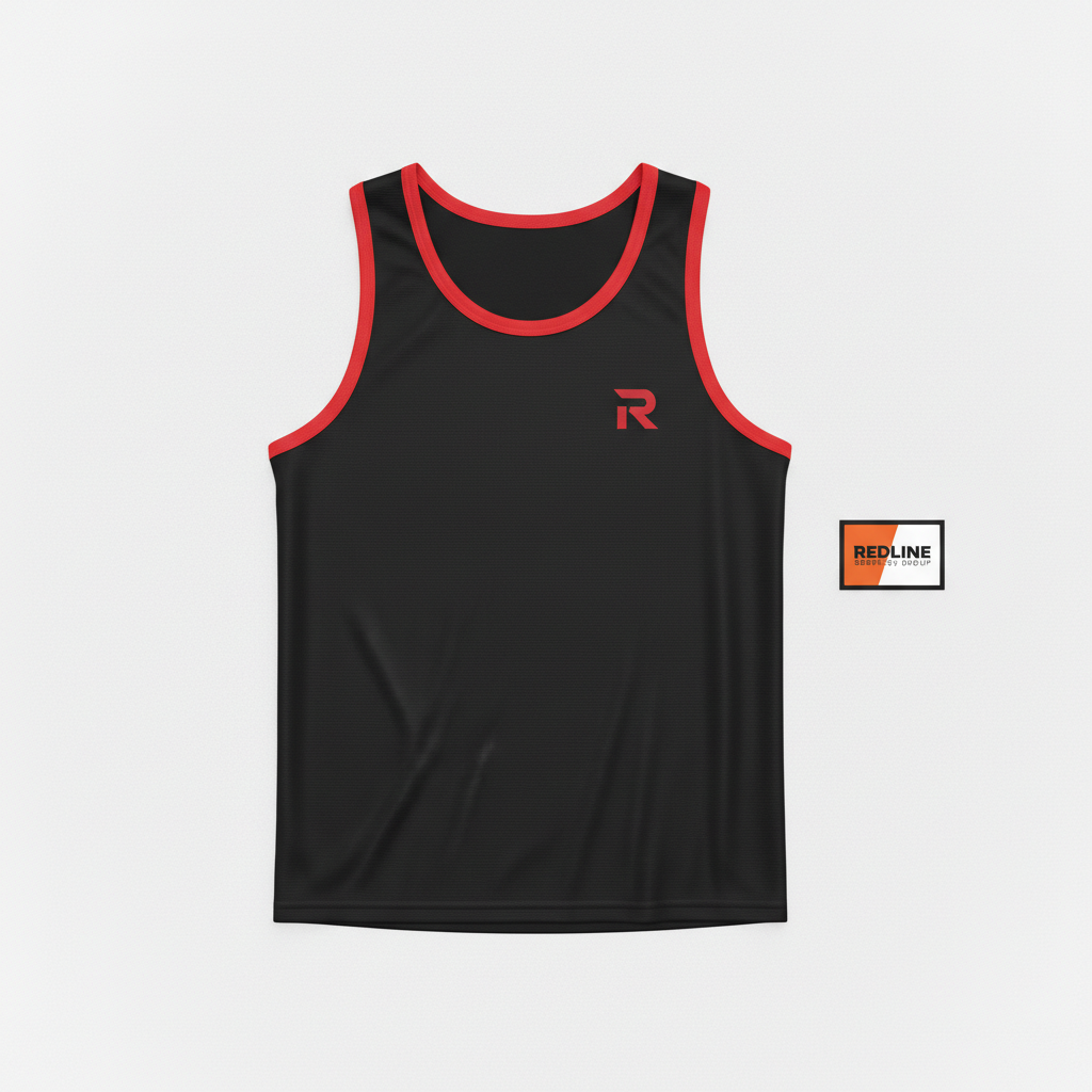 Redline Dry-Fit Athletic Tank — Men's (R Logo)