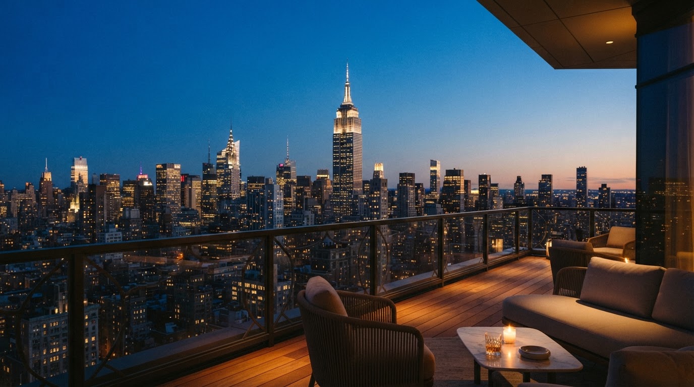 New York City at blue hour