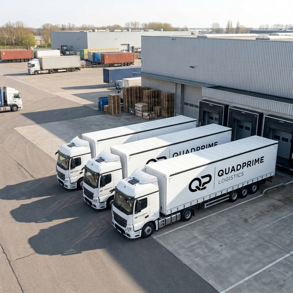 QuadPrime Logistics fleet at loading facility