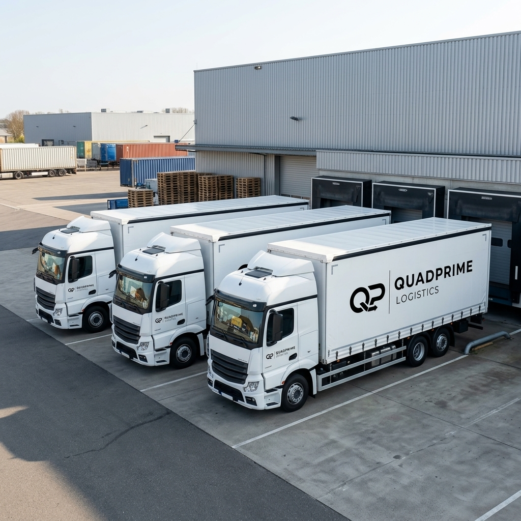 QuadPrime Logistics fleet at loading facility