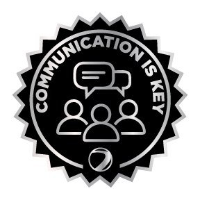 Communication is Key quality principle icon — Dye Precision CNC