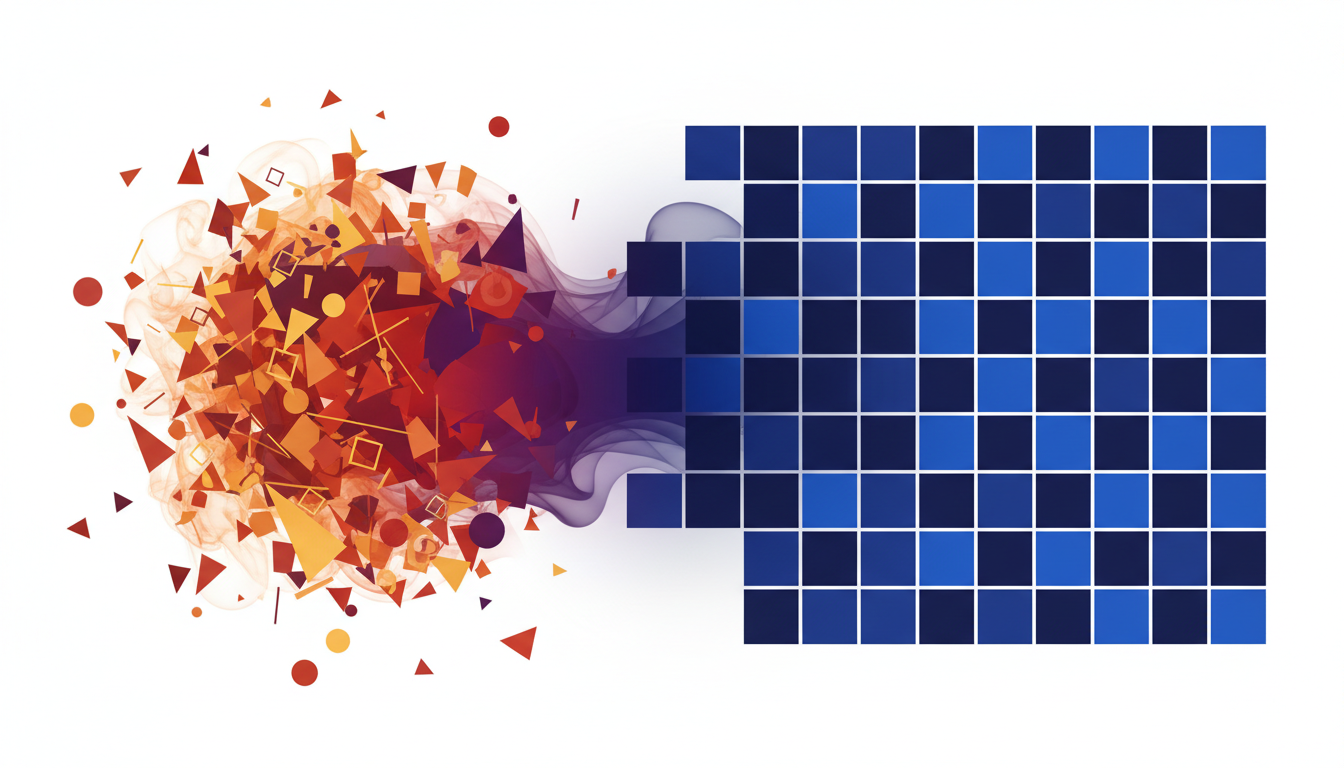 Visual transition from operational chaos to structured clarity