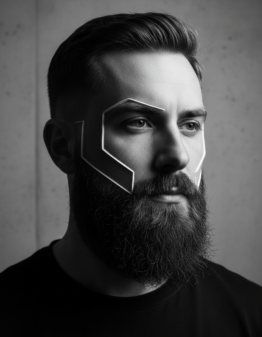Sculpture de barbe précise
