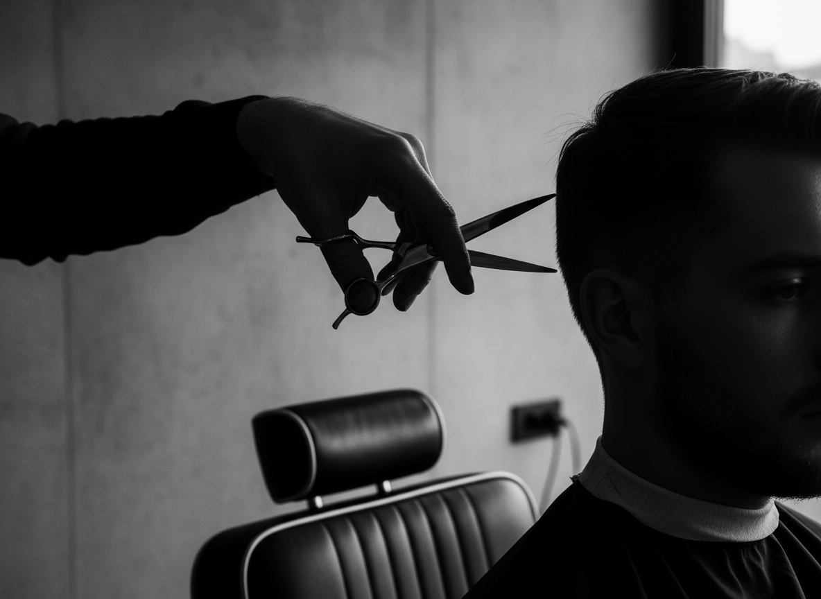 Barbier en action avec précision