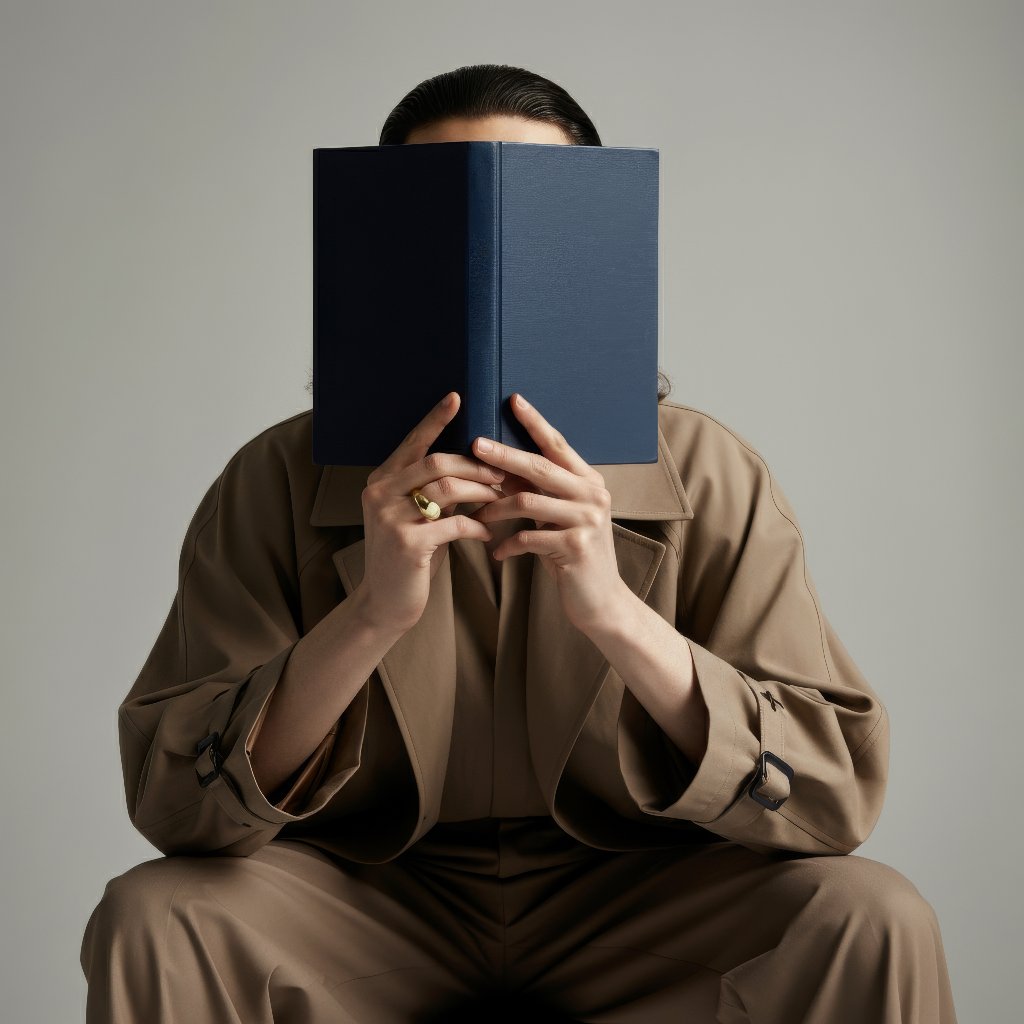 A person holding a book — chapter one
