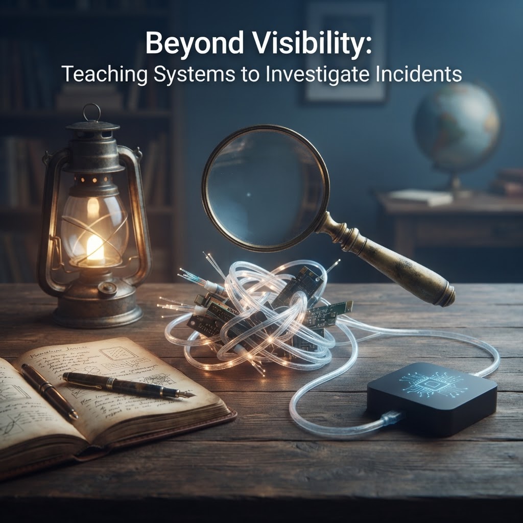 Beyond Visibility: Teaching Systems to Investigate Incidents