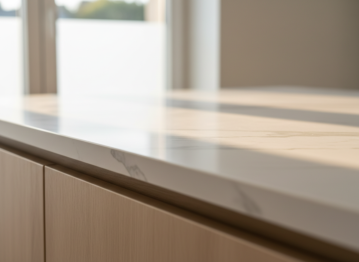 Modern bright workspace representing quality