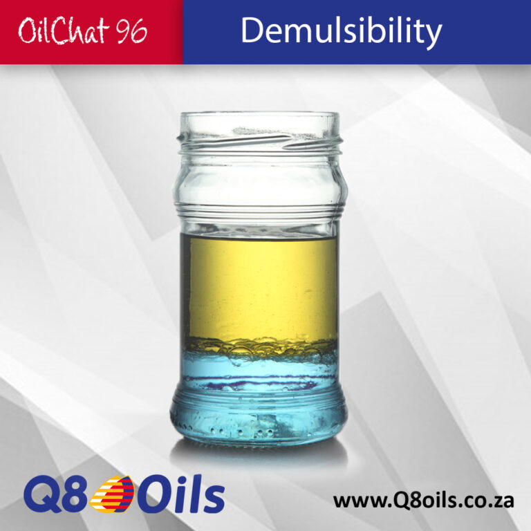 Demulsibility - oil and water separation in glass jar