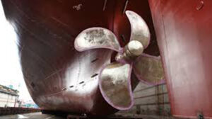 Cavitation - boat propeller