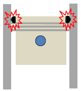 Bore polishing diagram showing piston ring land area