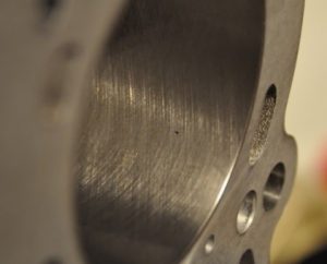 Photo 1 - crosshatch honing pattern and bore polishing