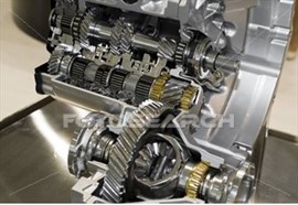 Transaxle gearbox cutaway
