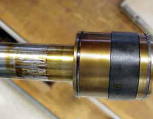 Figure 5 - Varnish deposits