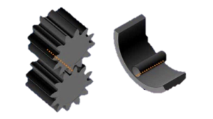 Gear and bearing contact comparison - line contact vs point contact