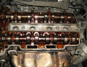 Figure 4 - Varnish on engine parts