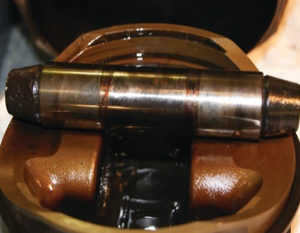 Figure 6 - Varnish on cylinder