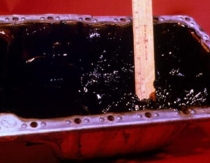 Figure 2 - Sludge in oil sump