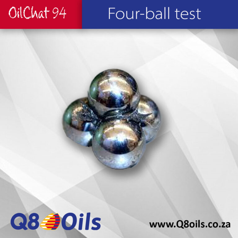 Four-ball test - four steel balls