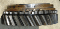 Damaged brass synchronizer