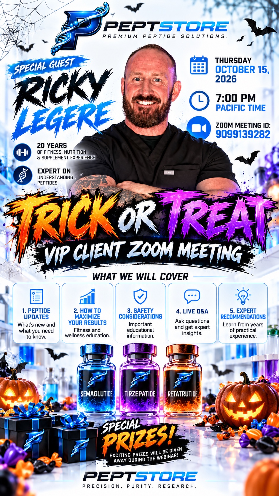 PeptStore Halloween VIP Zoom