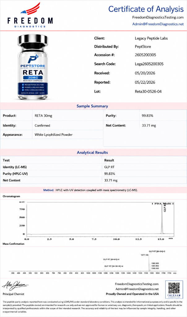 Freedom Diagnostics COA #2