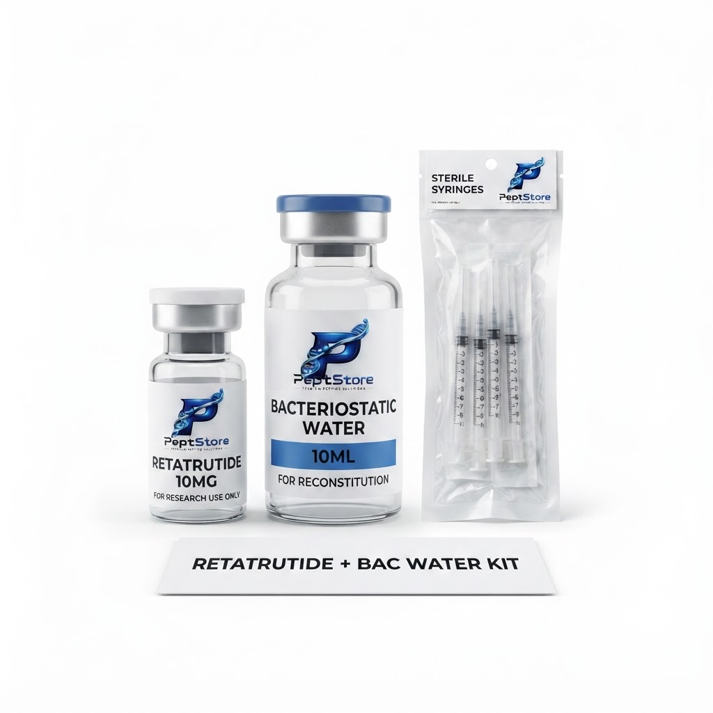 Retatrutide 10MG + BAC Water Kit