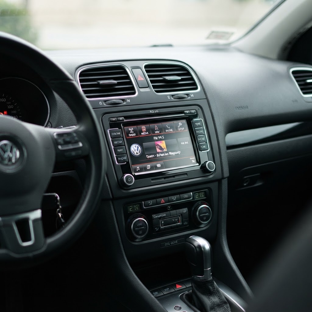 VW Group radio unit being unlocked after a battery change