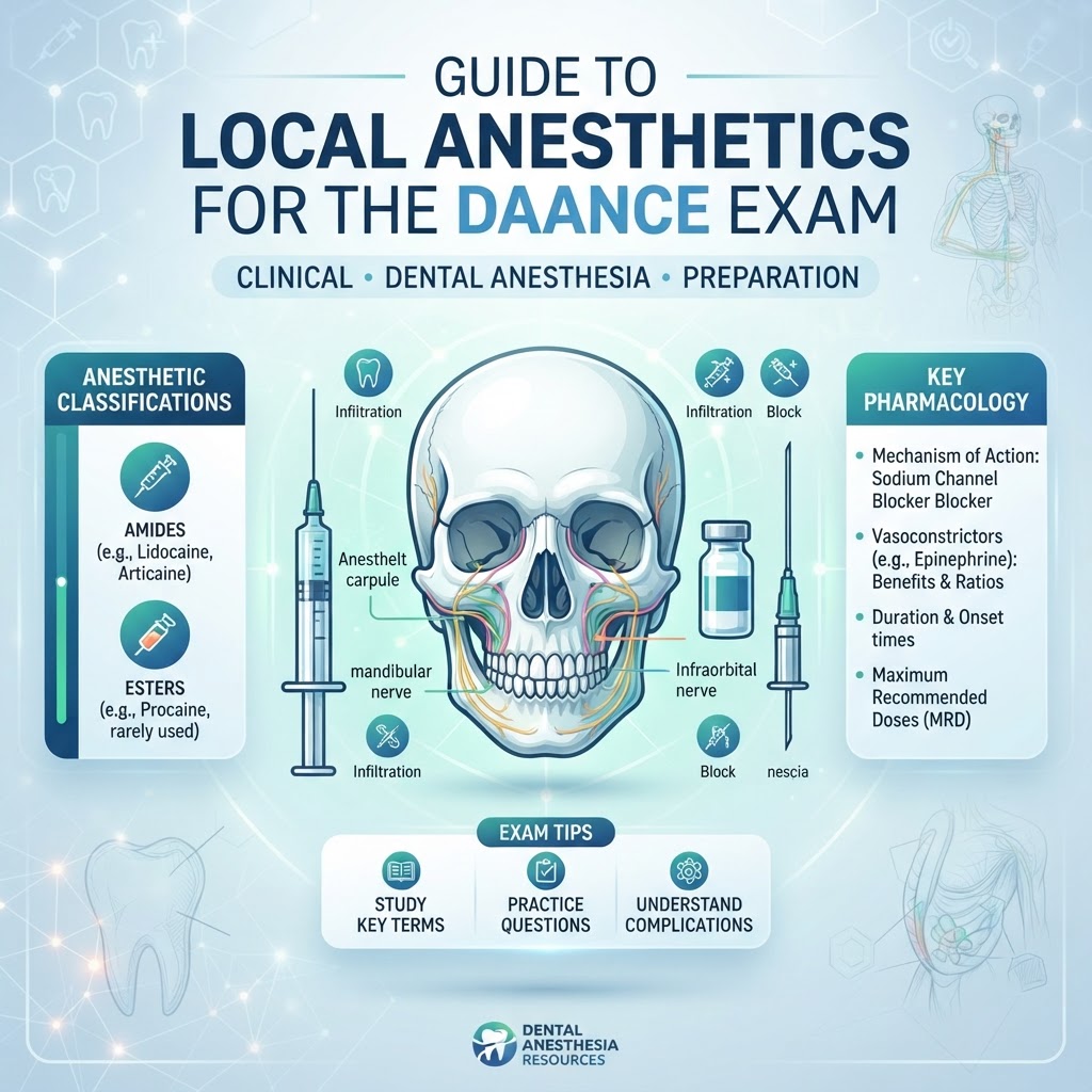 Mastering Local Anesthetics: The Ultimate DAANCE Exam Study Guide 2026