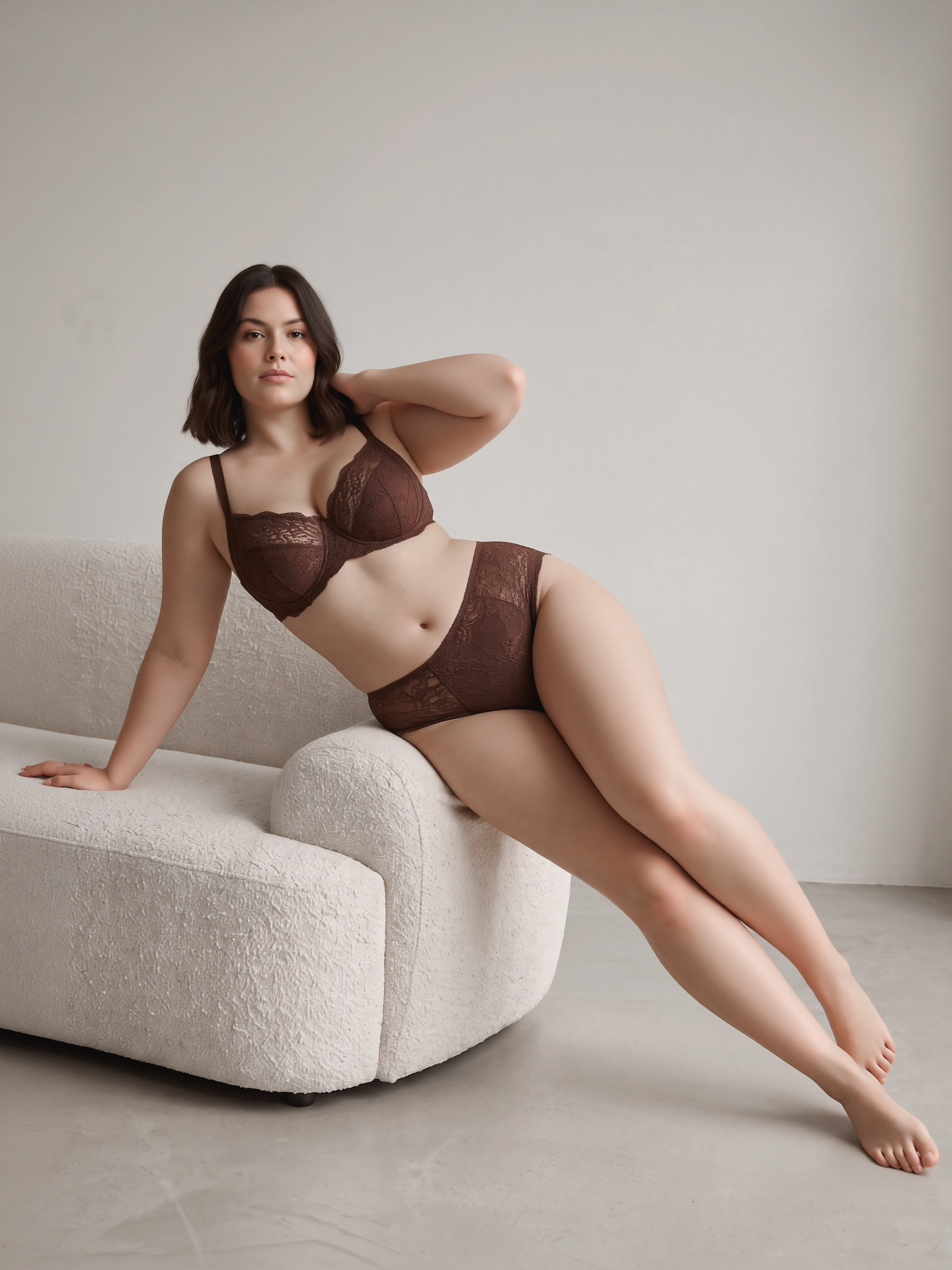 Chocolate Lace Sofa Edit