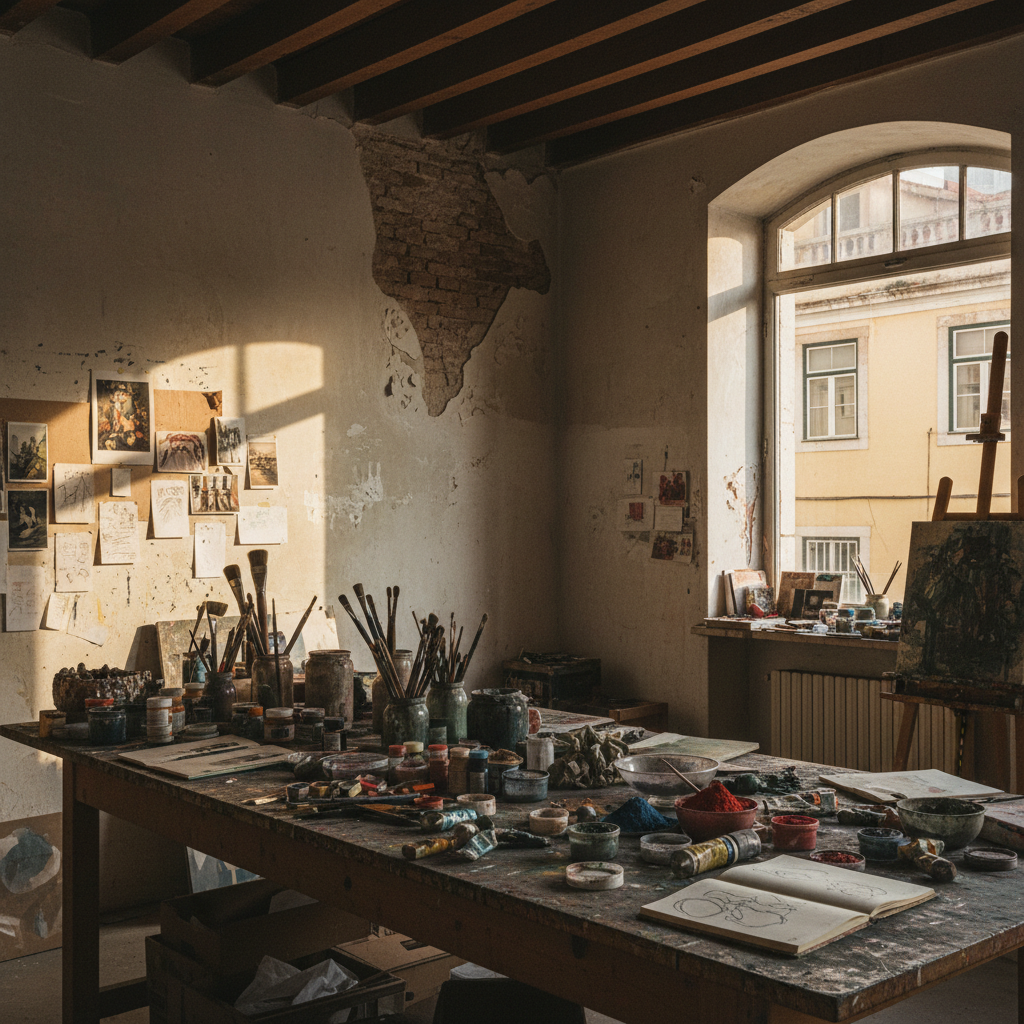 Studio visit, Mouraria