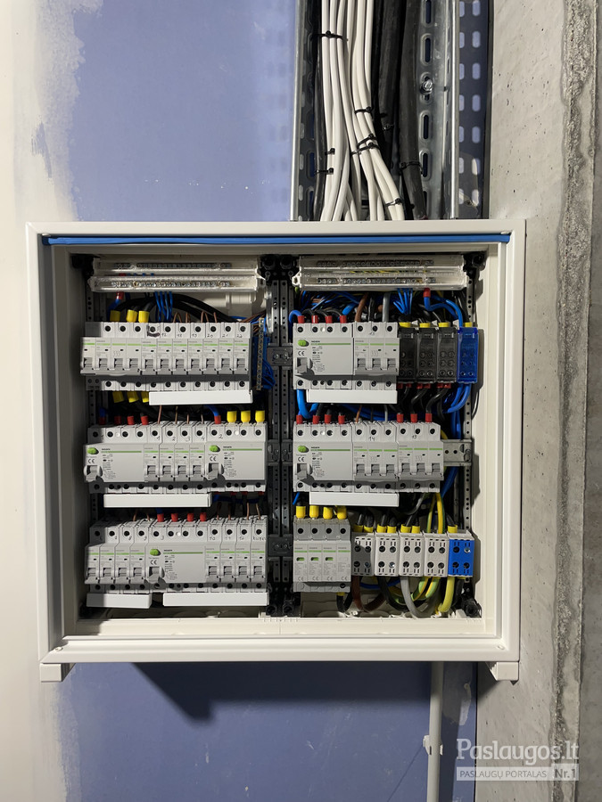 Elektros skydelio surinkimas – MB TM Elektrotech darbas