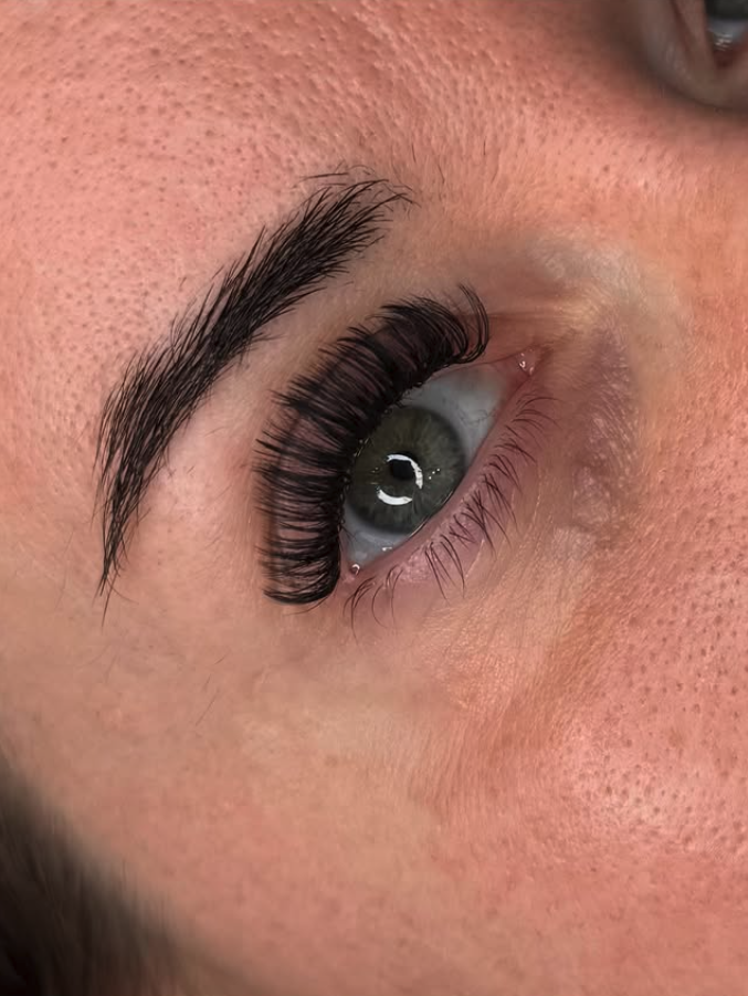 Lashes before