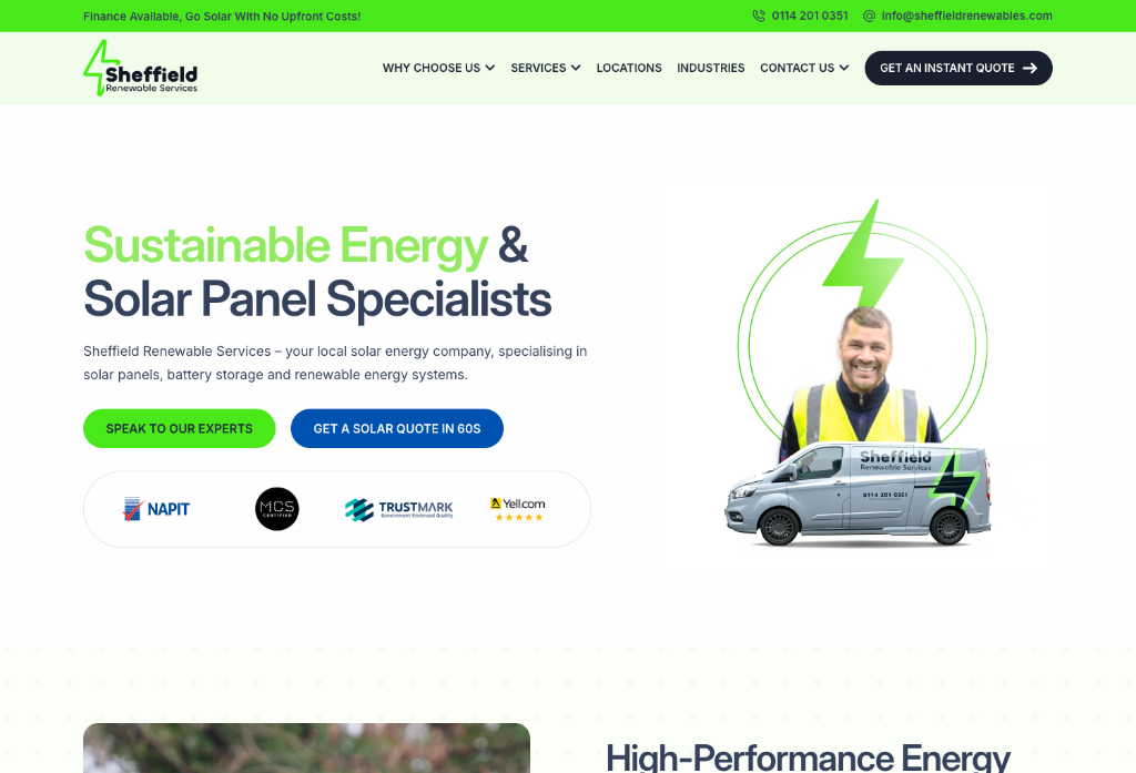 Sheffield Renewables — Scripted video creative that turned solar installs into ads