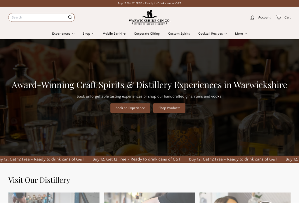 Warwickshire Gin Company — From product shots to a full content and ads engine