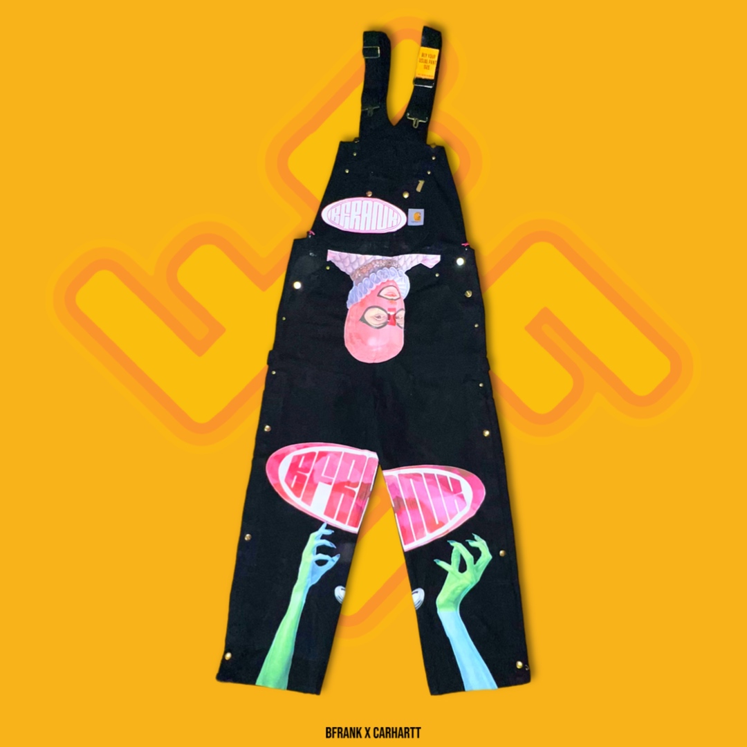BFRANK x Carhartt, hand-painted overalls.