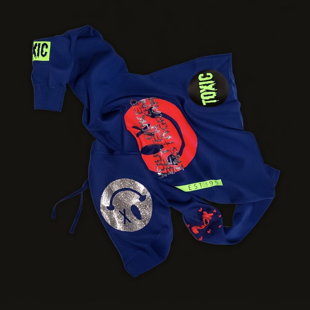 Toxic grin hoodie, one of one.