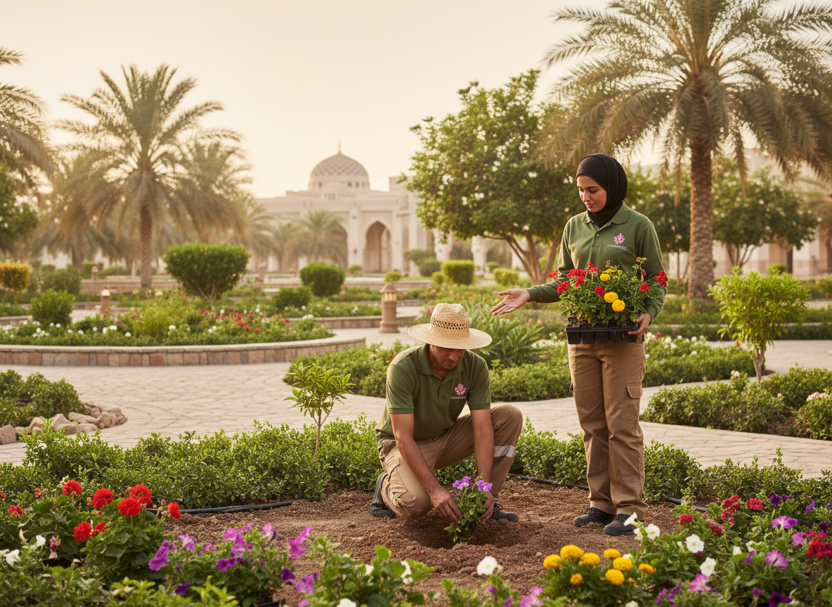 Mariam Gardening team at work