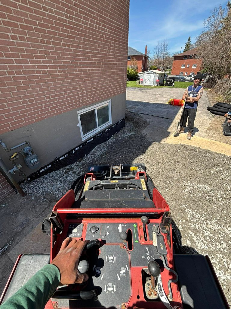 Backfill & membrane install