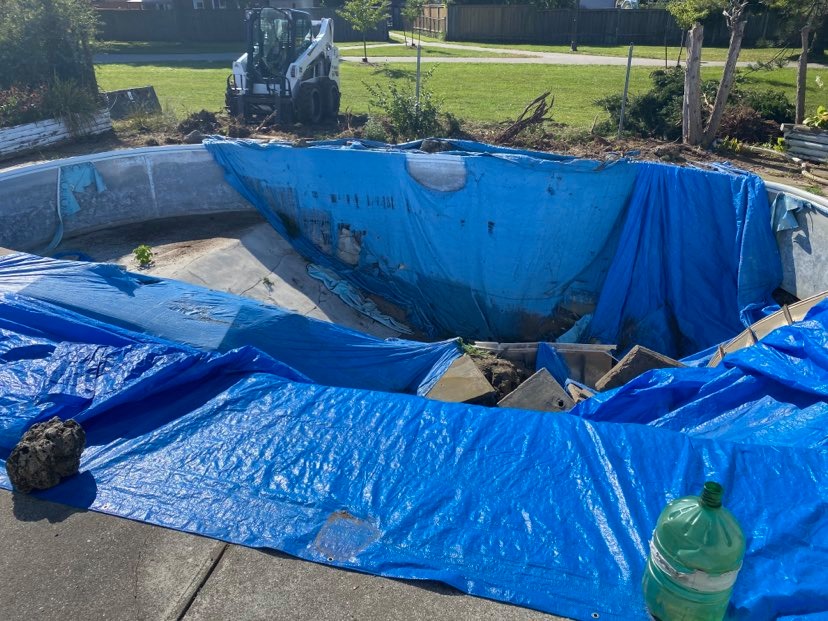 Pool demolition & restoration