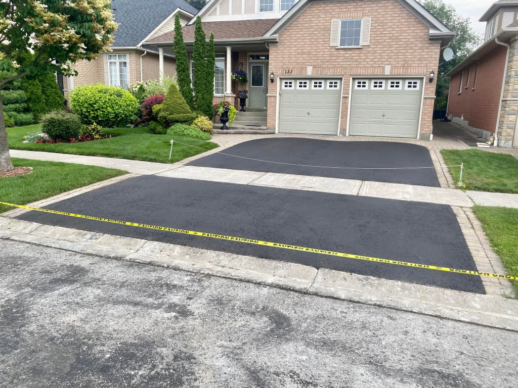 Residential asphalt driveway, driveway paving by Michael Durham Landscaping (Durham Region, 2025)