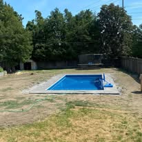 Pool surround - before